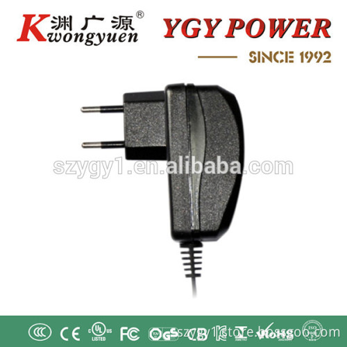 12W AC/DC Adapter with Euro Plug, 100 to 240V AC Input Voltage and 50 to 60Hz Frequency